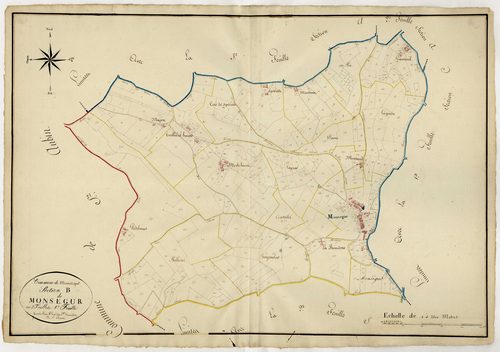 Plan napoléonien, atlas-B1 Monségur, Monségur