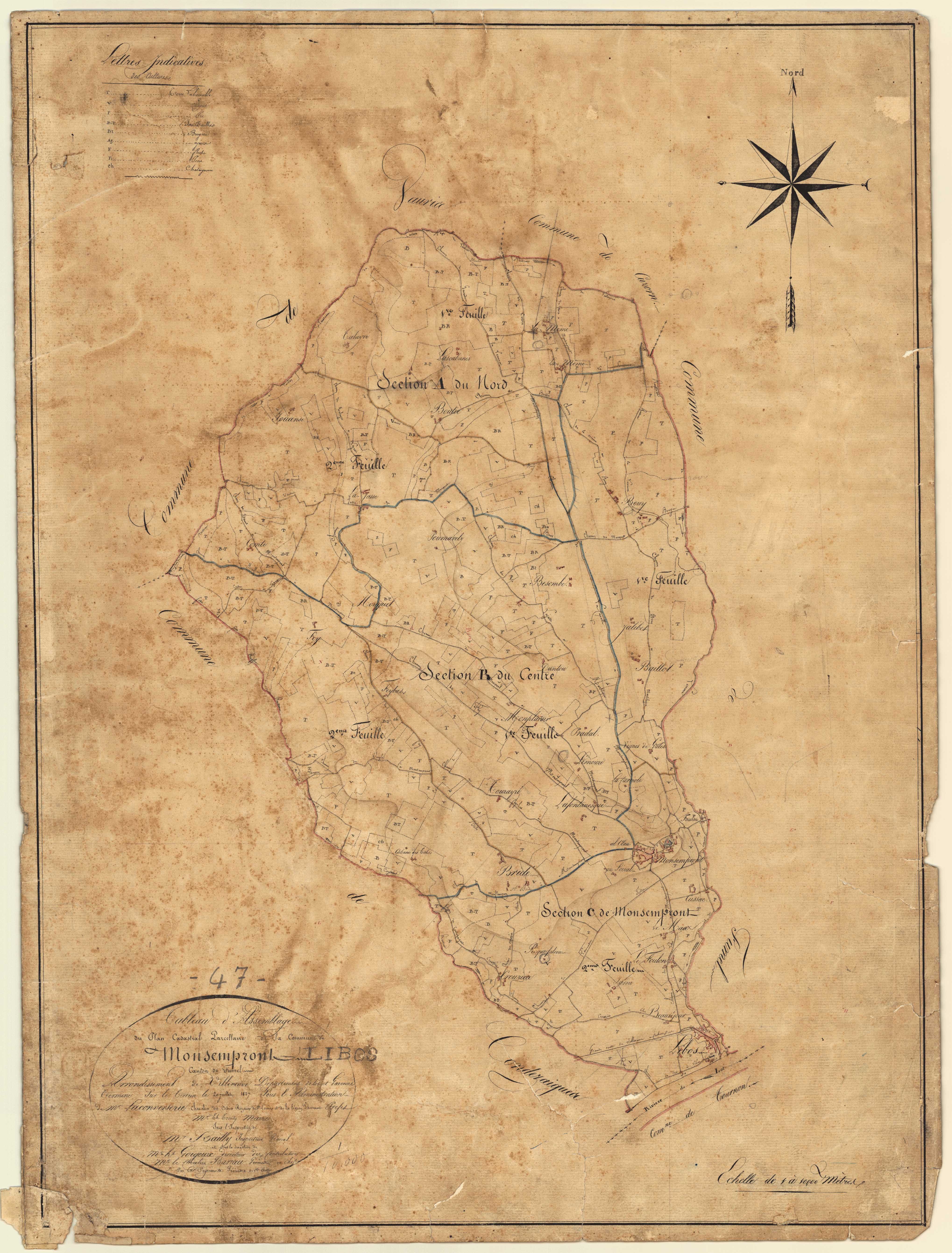 Plan napoléonien, atlas-TA, Monsempron-Libos