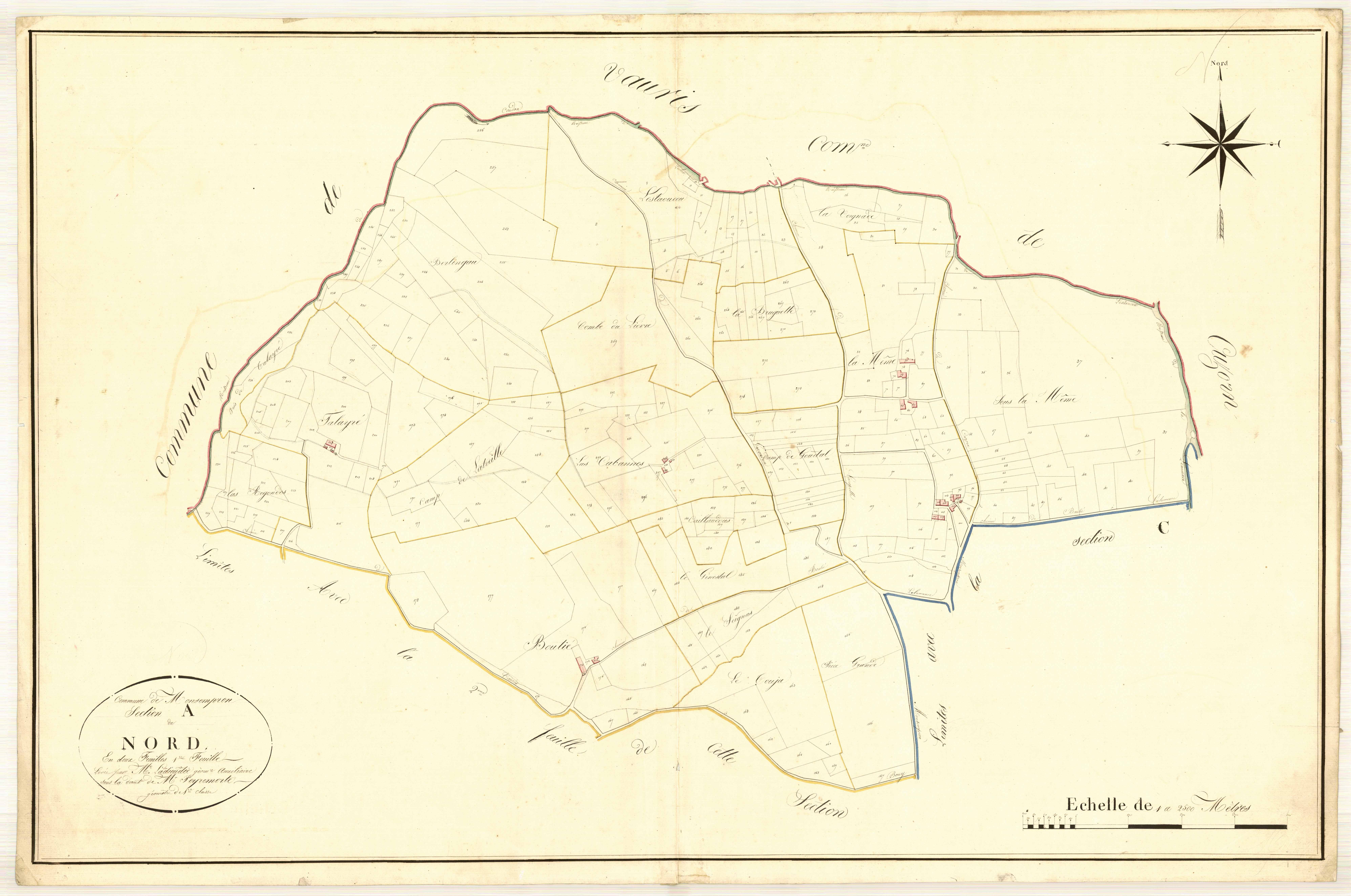 Plan napoléonien, atlas-A1 Nord, Monsempron-Libos
