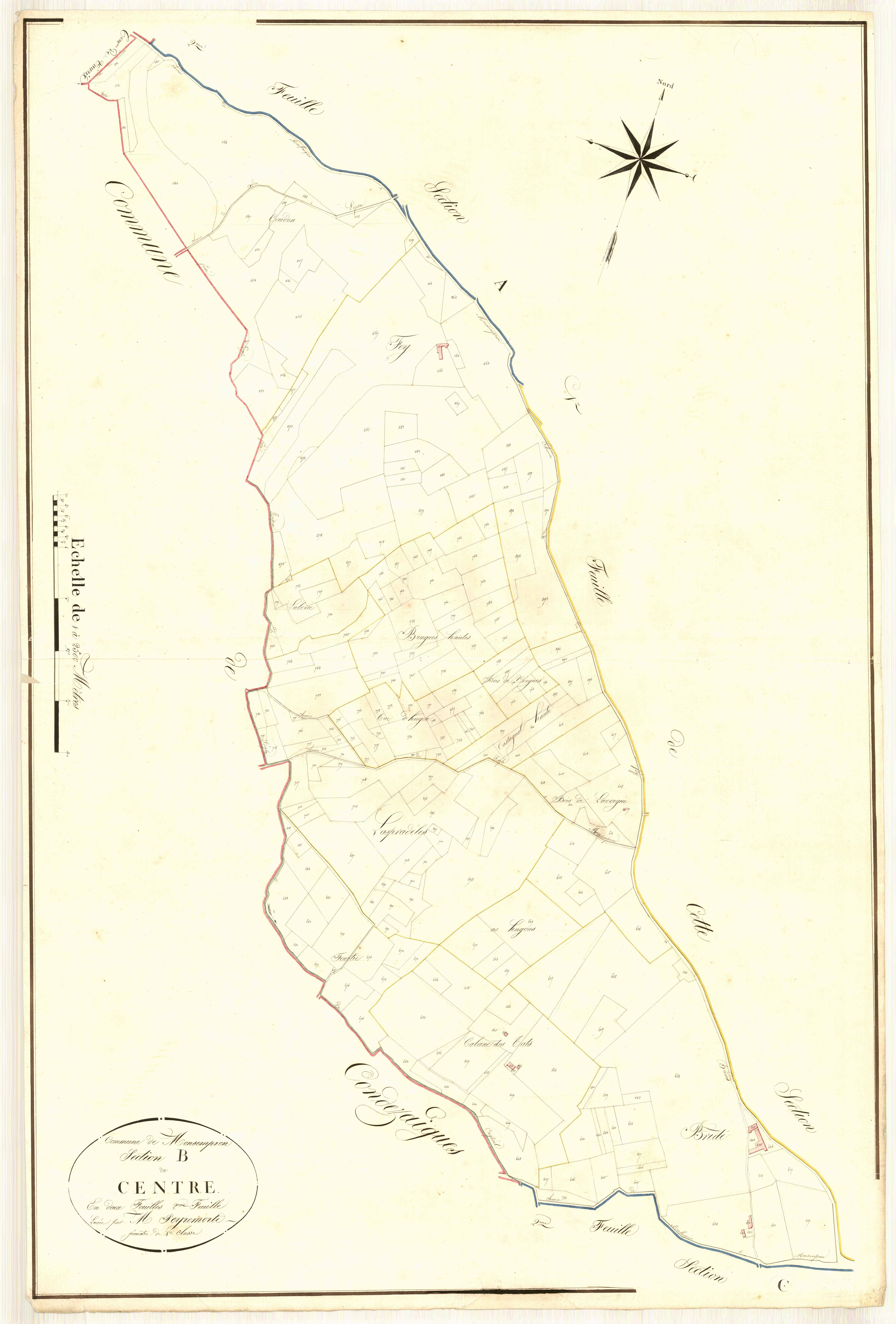 Plan napoléonien, atlas-B2 Centre, Monsempron-Libos
