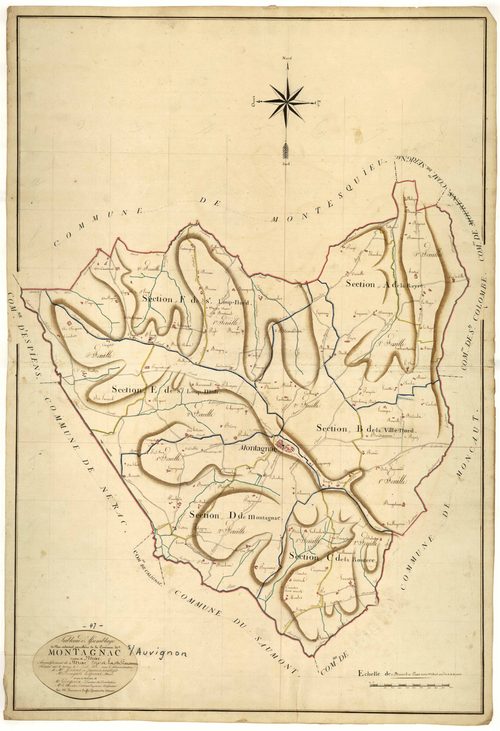 Plan napoléonien, atlas-TA, Montagnac-sur-Auvignon