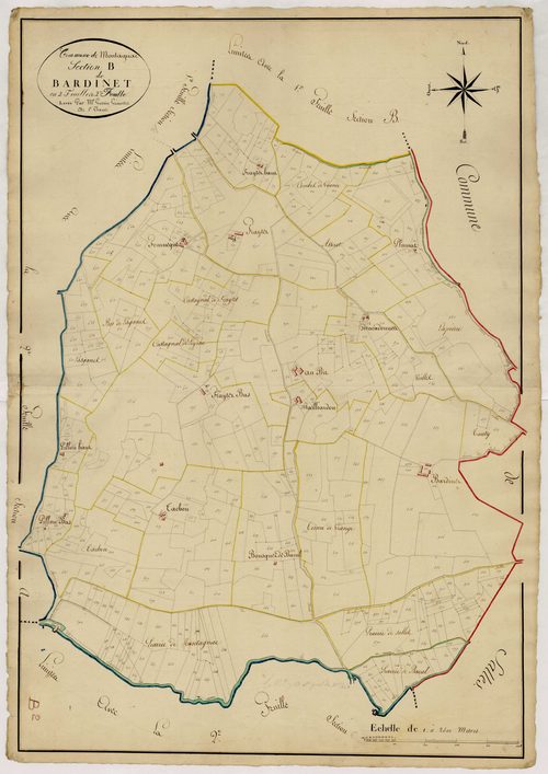 Plan napoléonien, atlas-B2 Bardinet, Montagnac-sur-Lède