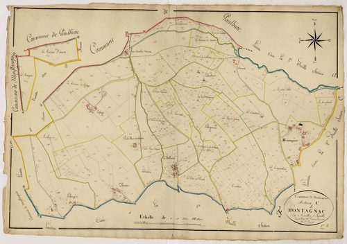 Plan napoléonien, atlas-C1 Montagnac, Montagnac-sur-Lède
