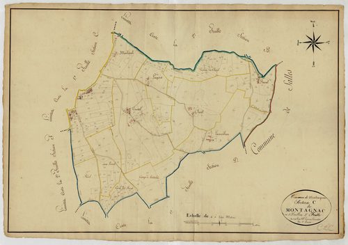 Plan napoléonien, atlas-C2 Montagnac, Montagnac-sur-Lède