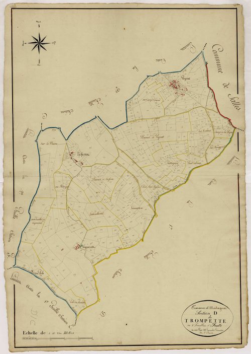 Plan napoléonien, atlas-D1 Trompette, Montagnac-sur-Lède