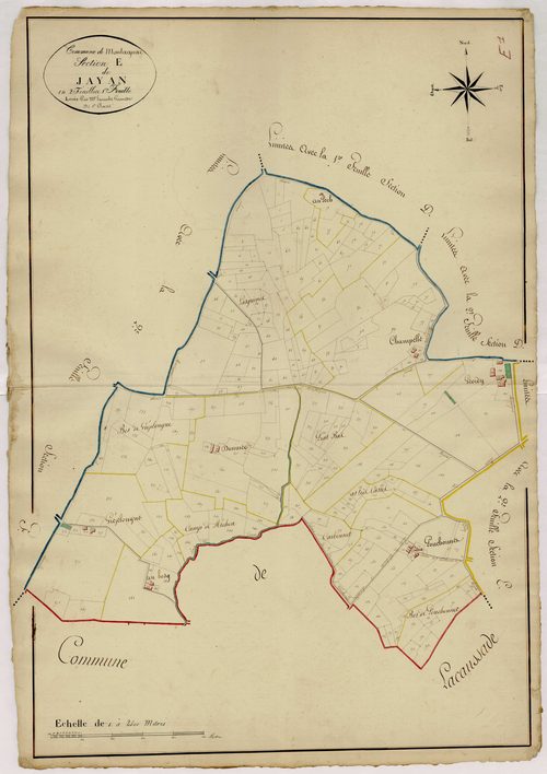 Plan napoléonien, atlas-E1 Jayan, Montagnac-sur-Lède