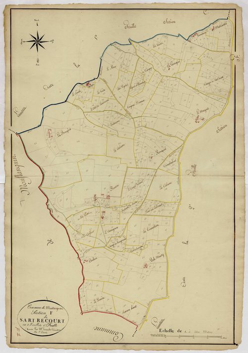 Plan napoléonien, atlas-F1 Sartrecourt, Montagnac-sur-Lède