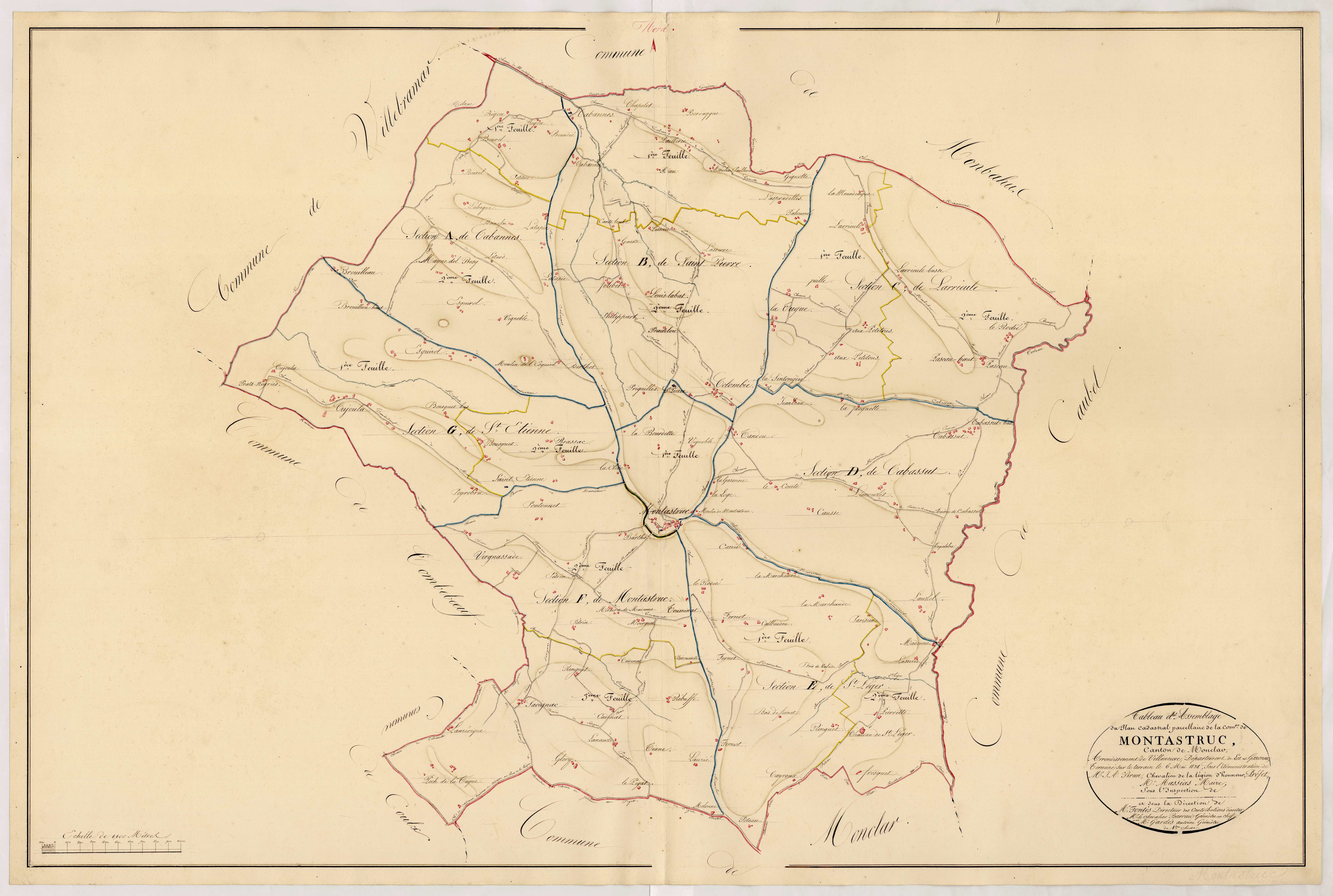 Plan napoléonien, atlas-TA, Montastruc
