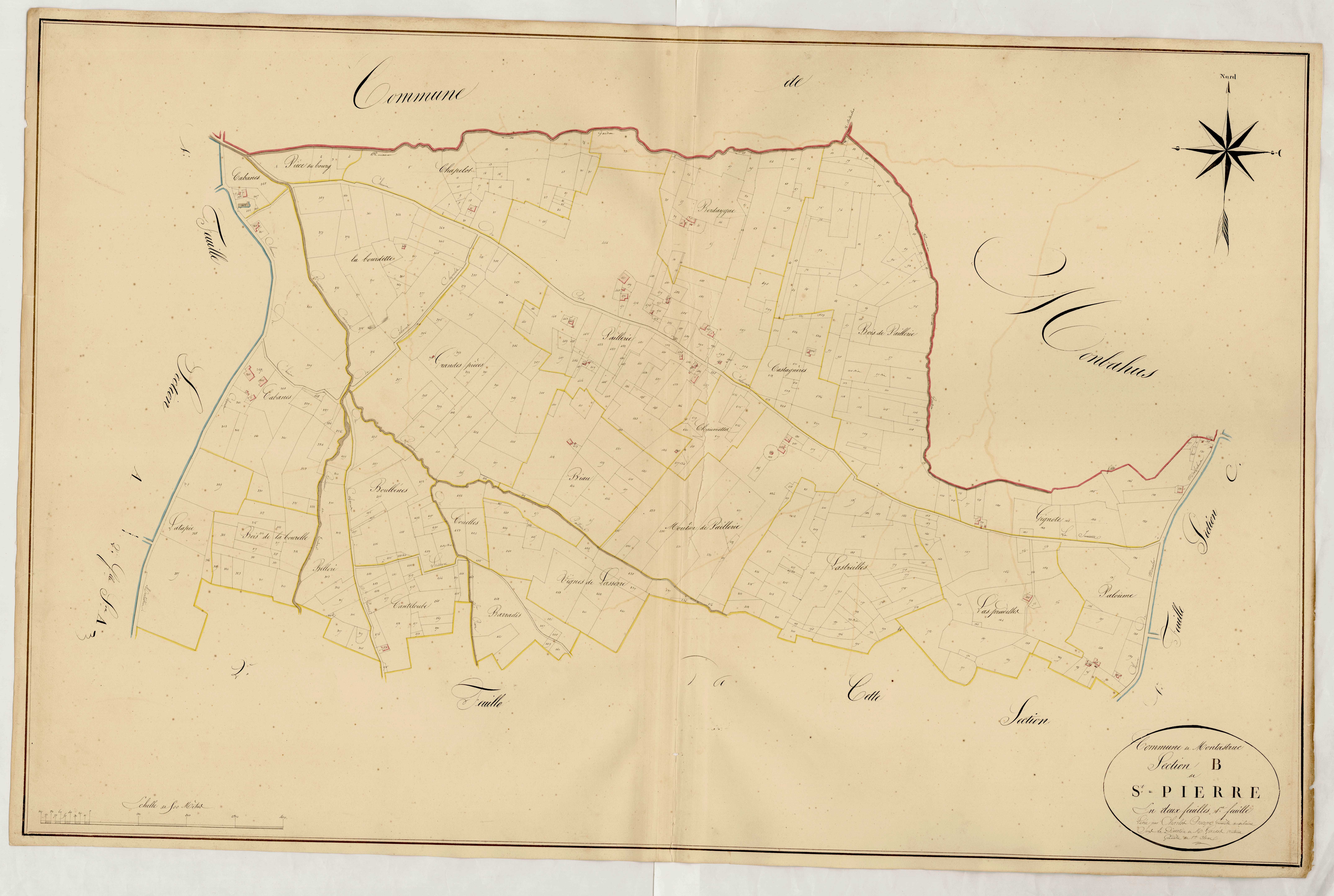 Plan napoléonien, atlas-B1 Saint-Pierre, Montastruc