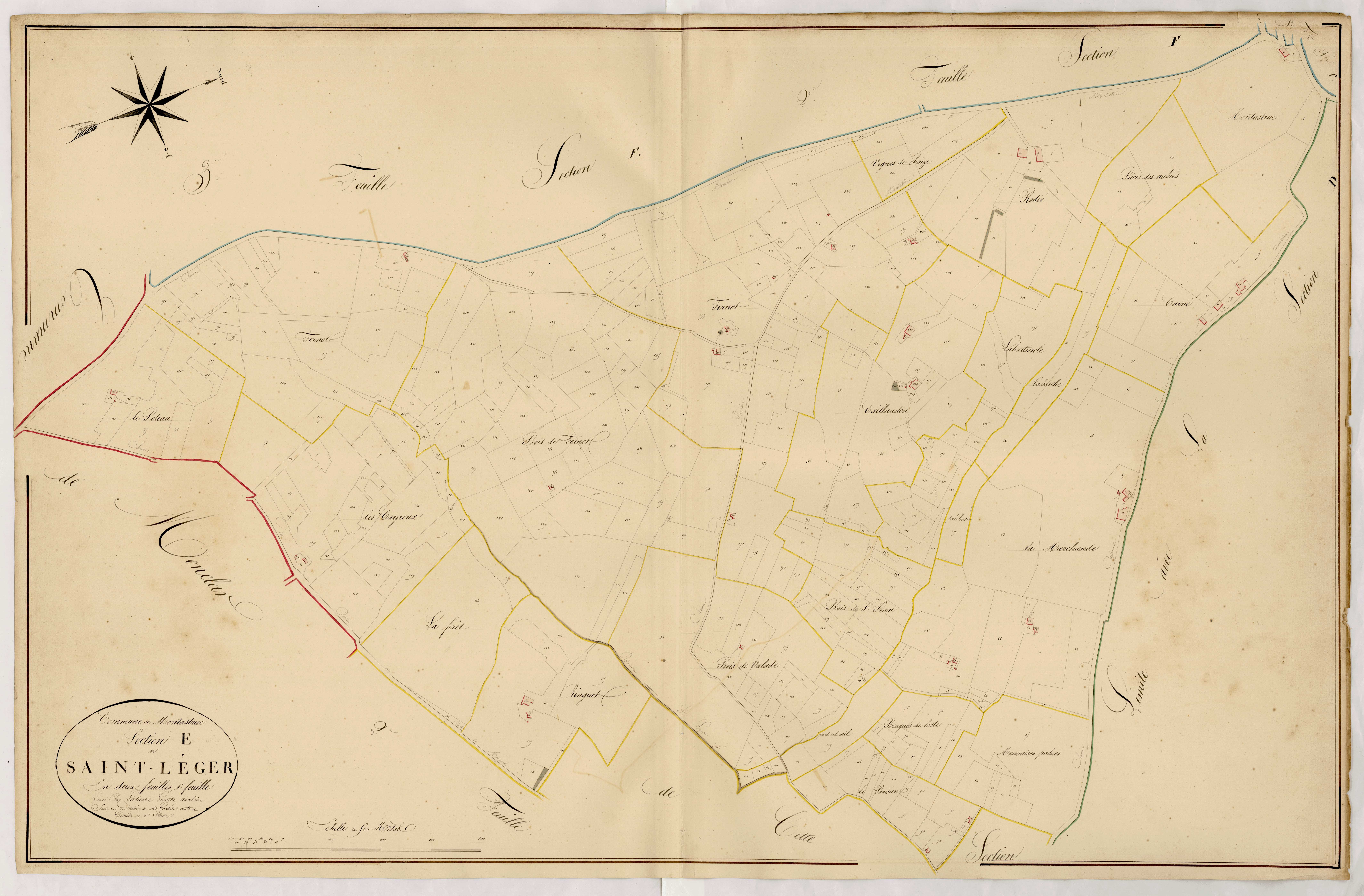 Plan napoléonien, atlas-E1 Saint-Léger, Montastruc