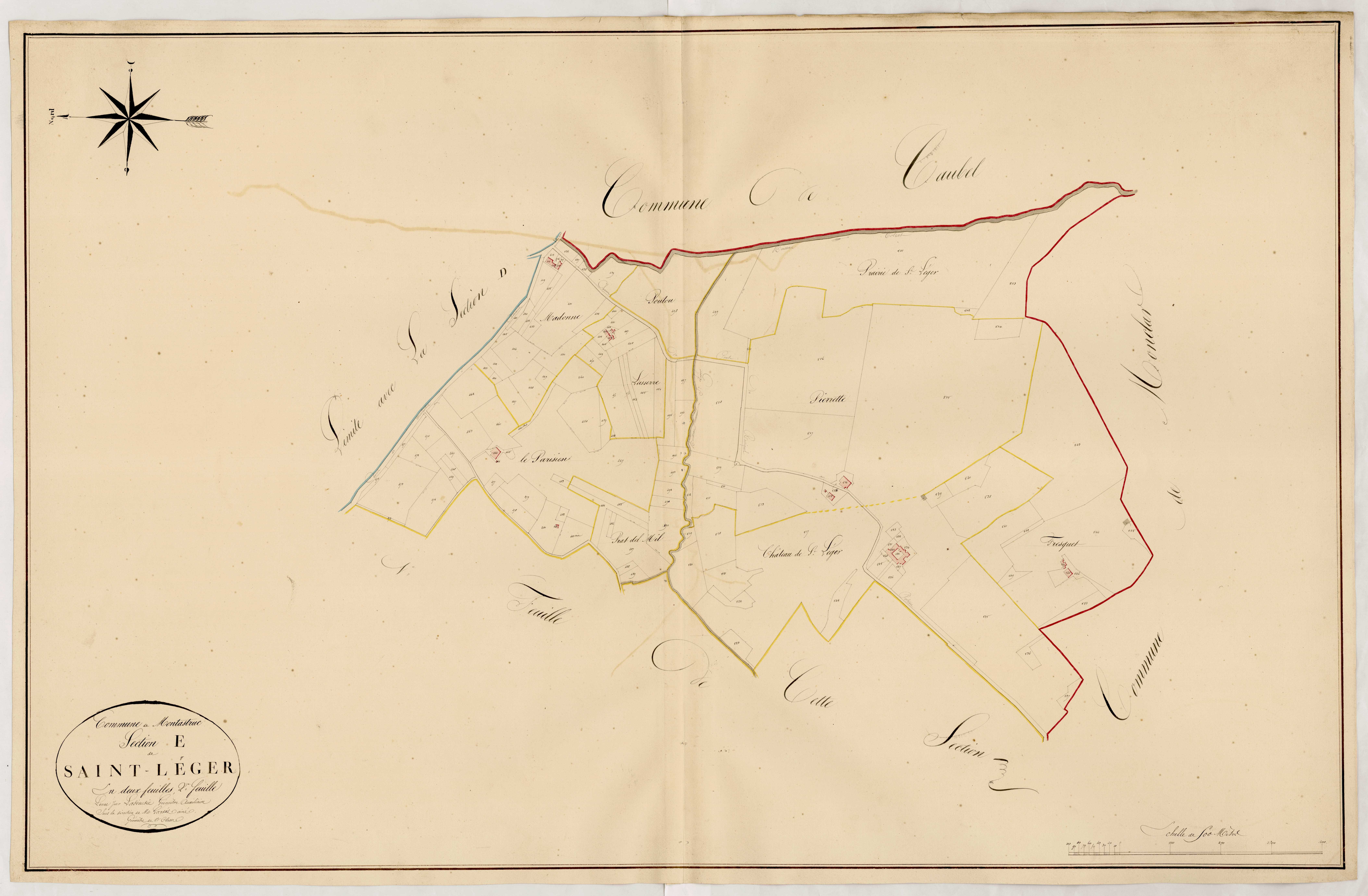 Plan napoléonien, atlas-E2 Saint-Léger, Montastruc