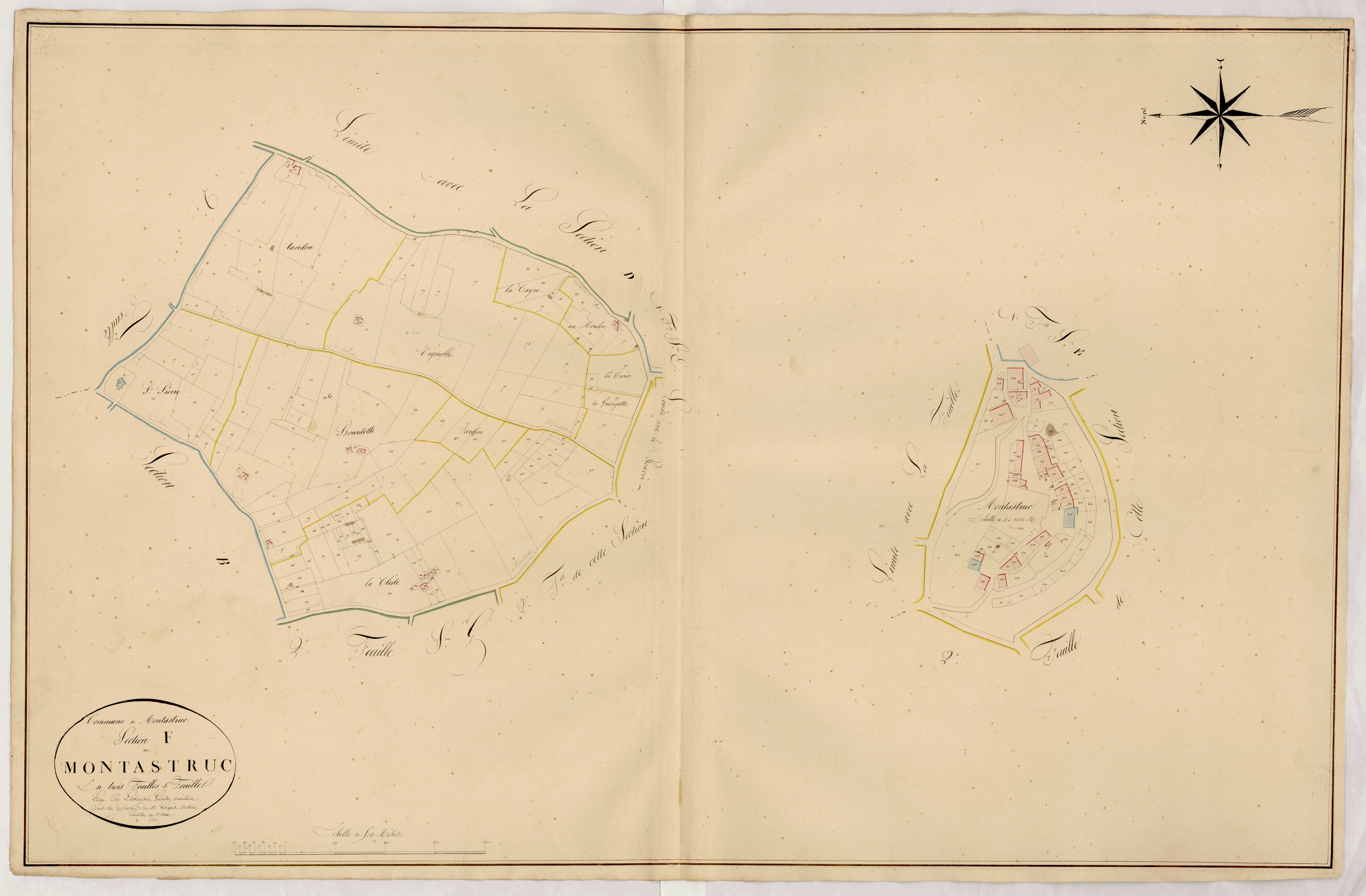 Plan napoléonien, atlas-F1 Montastruc, Montastruc