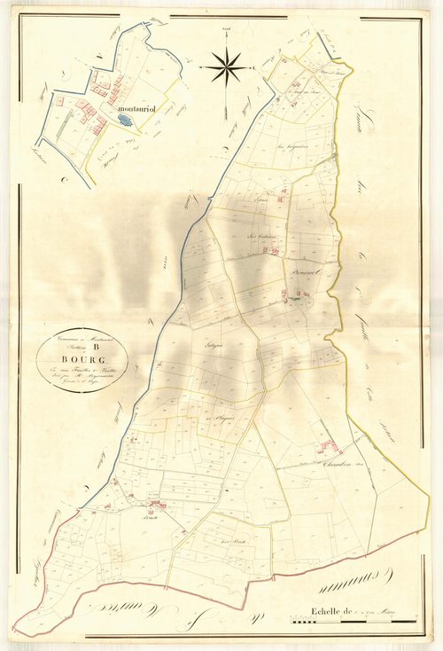 Plan napoléonien, atlas-B2 Le Bourg, Montauriol
