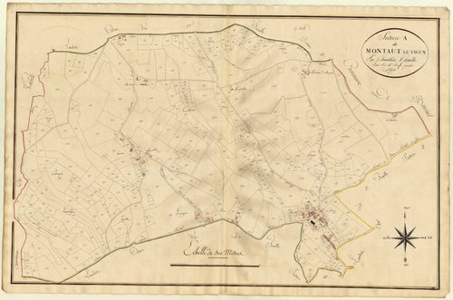 Plan primitif, atlas-A2 Montaut-le-Vieux, Montaut