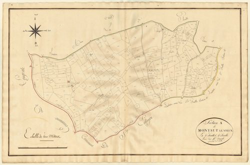 Plan primitif, atlas-A4 Montaut-le-Vieux, Montaut