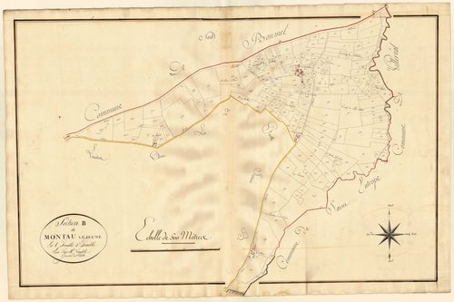 Plan primitif, atlas-B1 Montaut-le-Jeune, Montaut