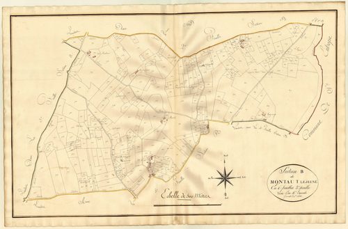 Plan primitif, atlas-B3 Montaut-le-Jeune, Montaut