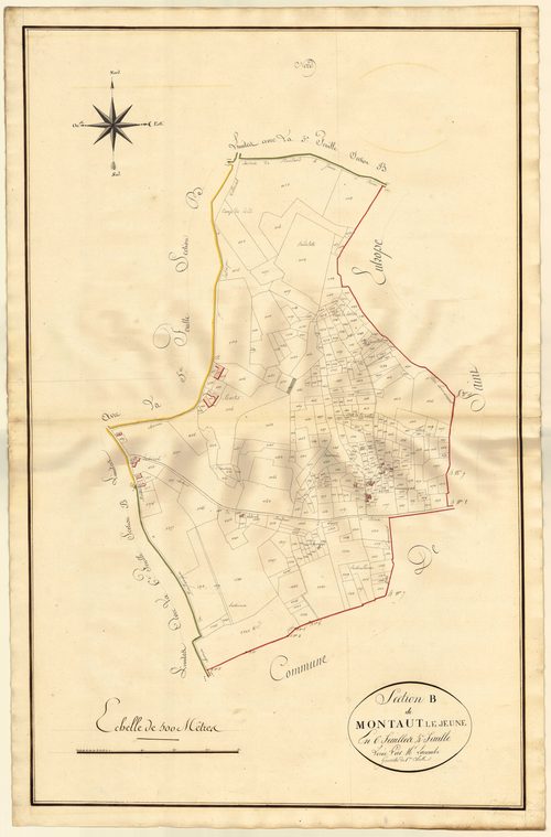 Plan primitif, atlas-B4 Montaut-le-Jeune, Montaut