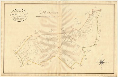 Plan primitif, atlas-B5 Montaut-le-Jeune, Montaut