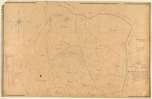 Plan napoléonien, feuille préparatoire-A2 Montaut-le-Jeune, Montaut
