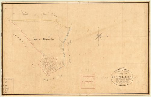Plan napoléonien, feuille préparatoire-A4 Montaut-le-Jeune, Montaut