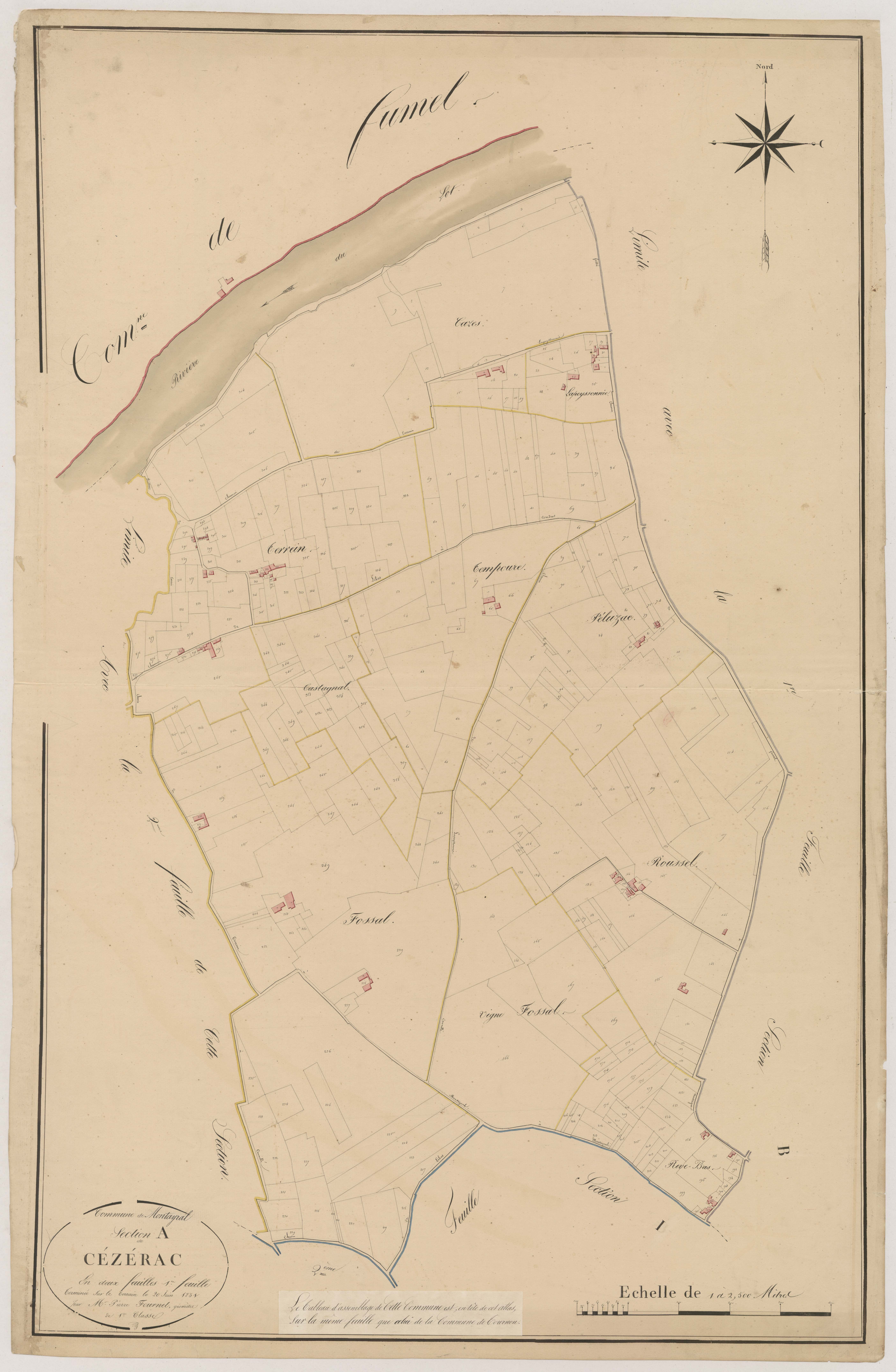 Plan napoléonien, atlas-A1 Cézérac, Montayral