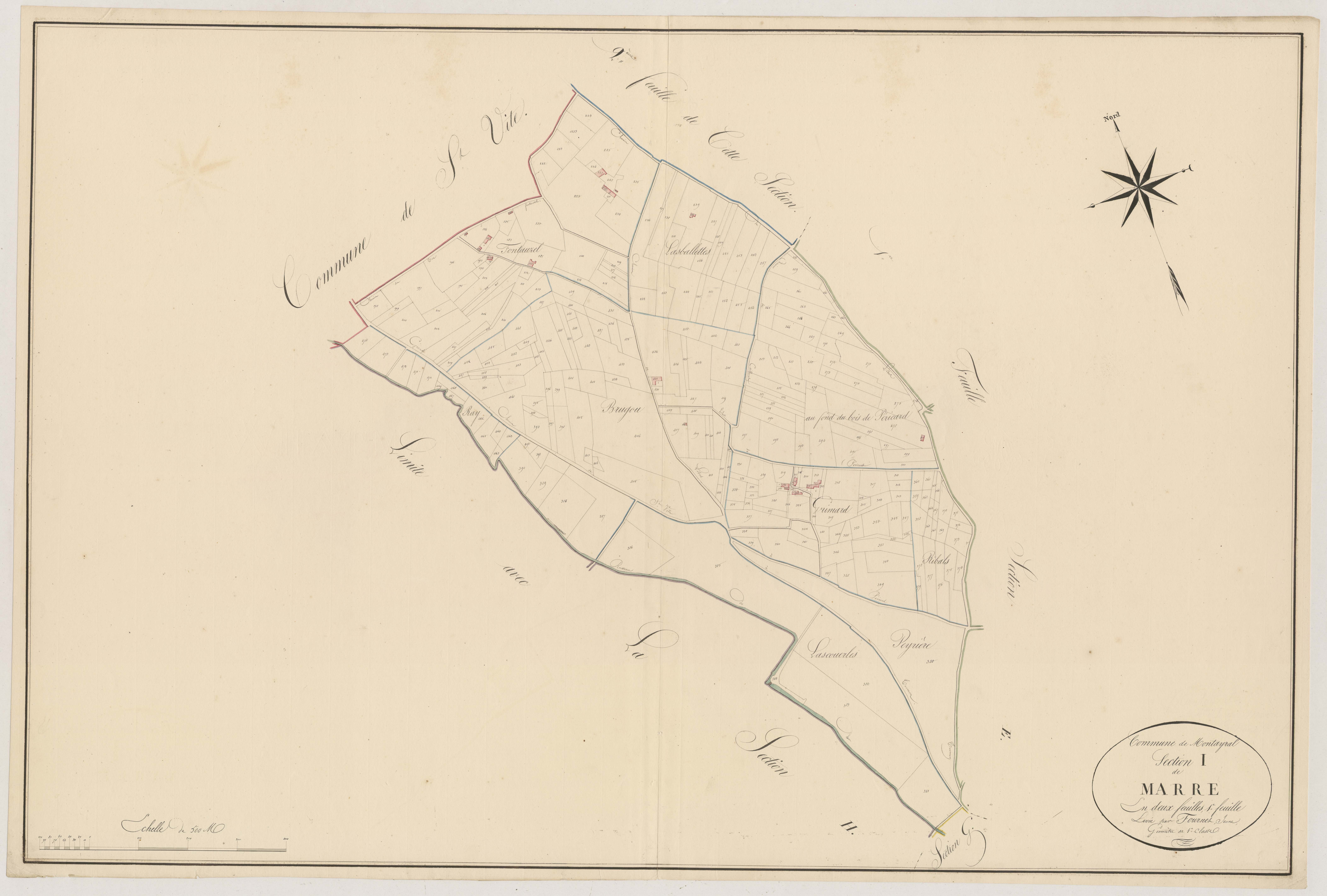 Plan napoléonien, atlas-I1 Marre, Montayral