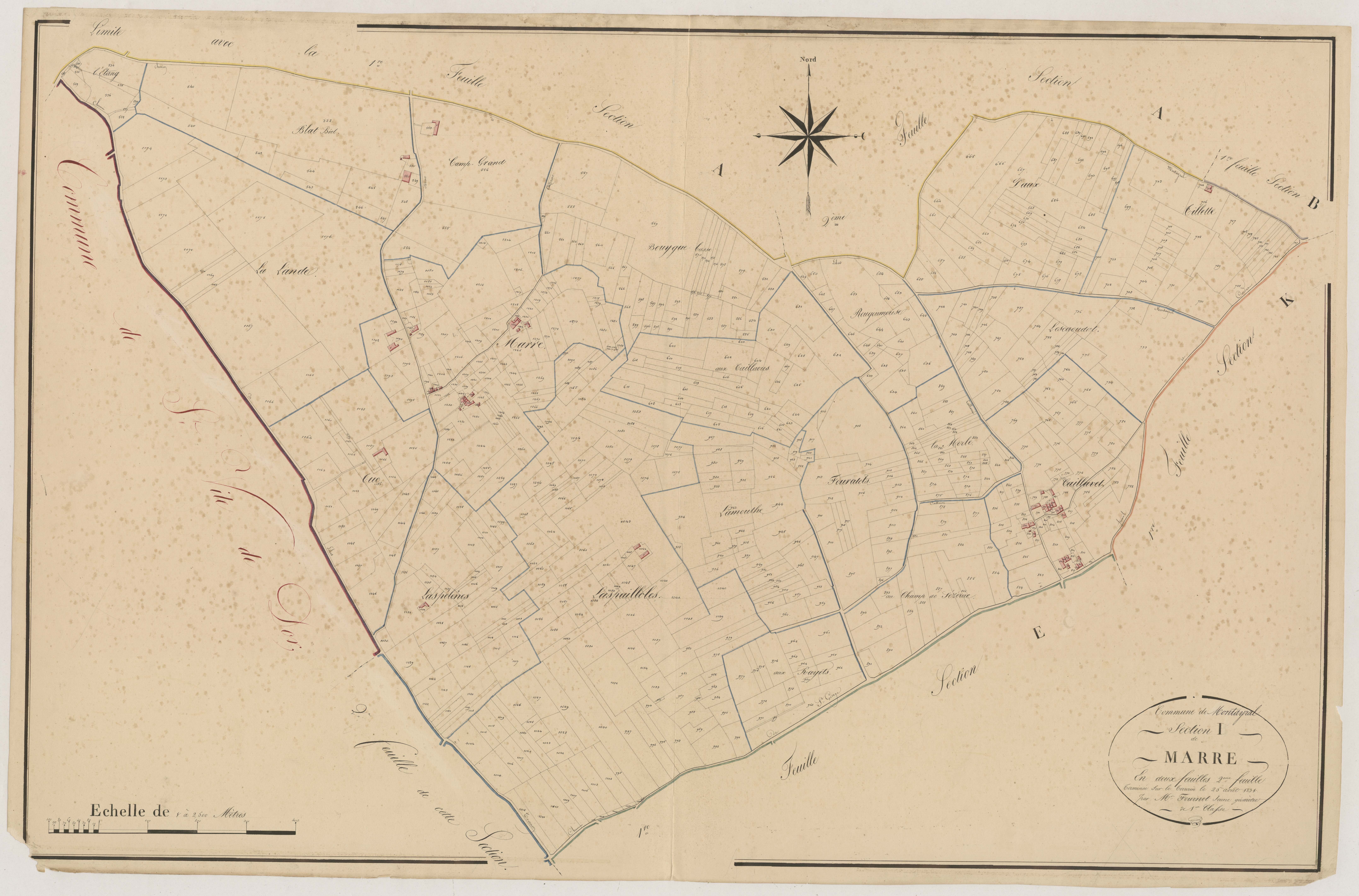 Plan napoléonien, atlas-I2 Marre, Montayral