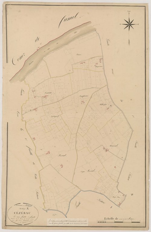 Plan napoléonien, atlas-A1 Cézérac, Montayral