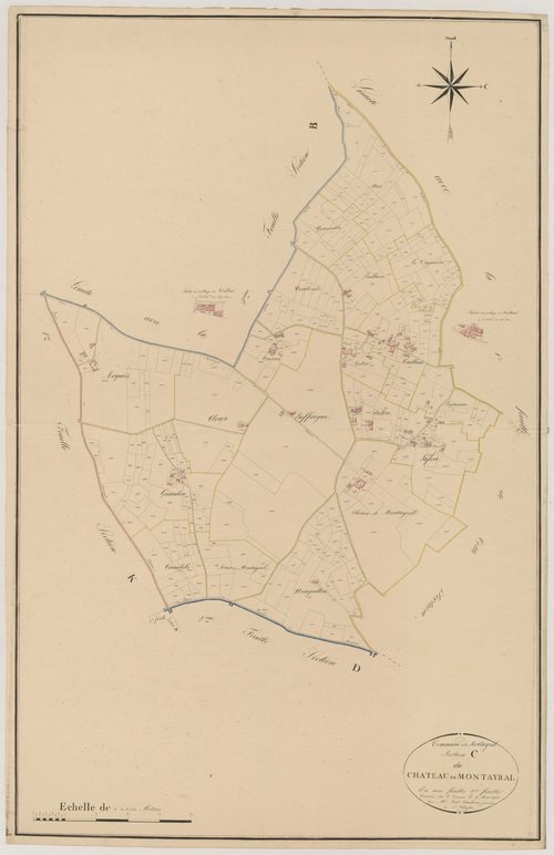 Plan napoléonien, atlas-C2 Château de Montayral, Montayral