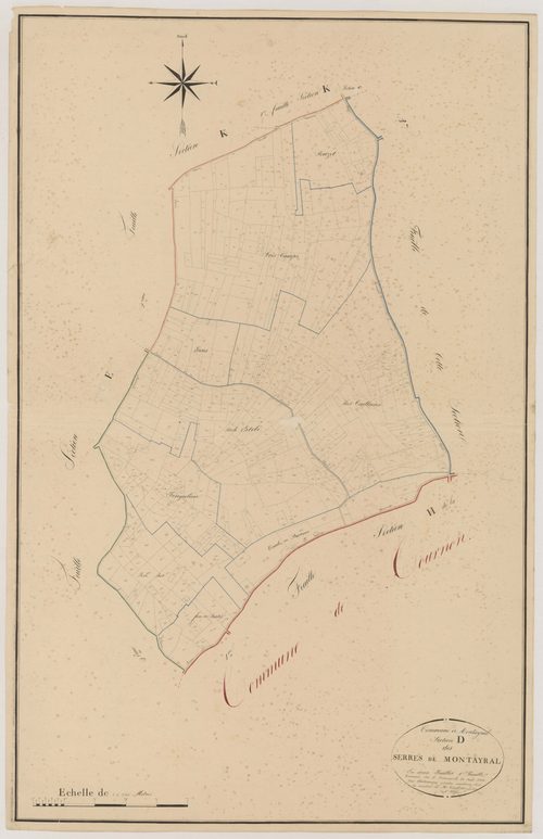 Plan napoléonien, atlas-D1 Serres de Montayral, Montayral