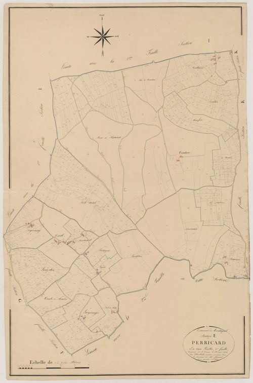 Plan napoléonien, atlas-E1 Perricard, Montayral