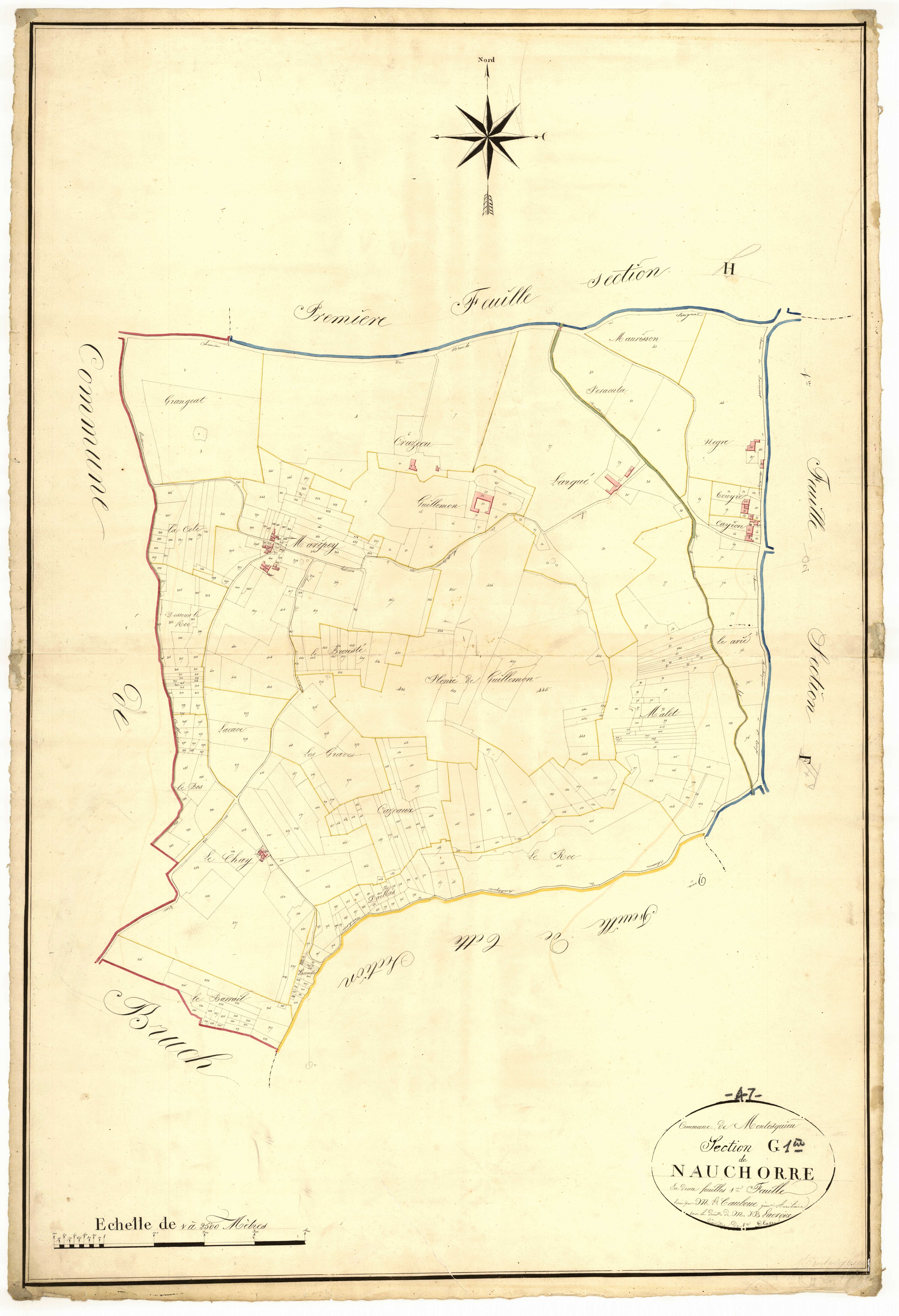 Plan napoléonien, atlas-G1 Nauchorre, Montesquieu