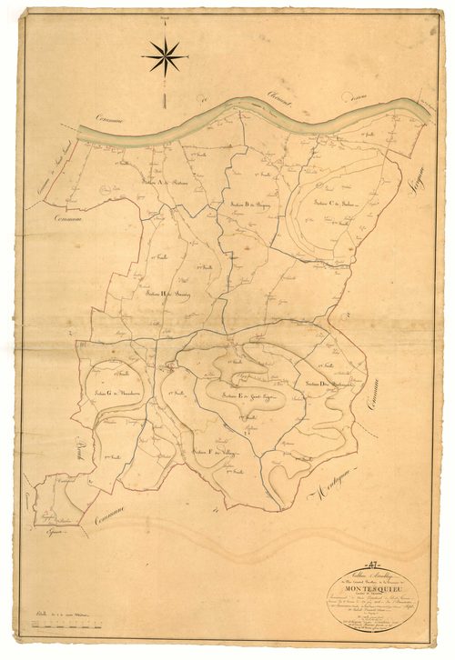 Plan napoléonien, atlas-TA, Montesquieu