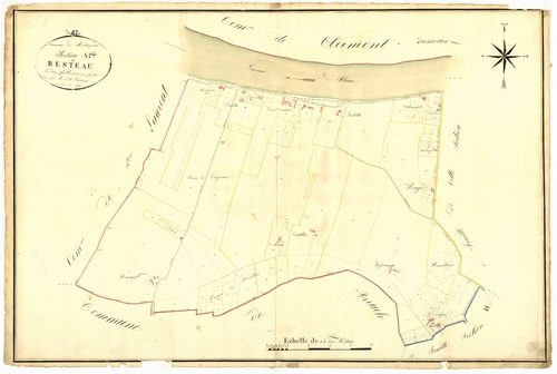 Plan napoléonien, atlas-A1 Resteau, Montesquieu