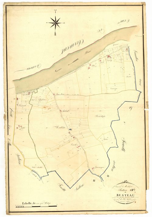 Plan napoléonien, atlas-A2 Resteau, Montesquieu