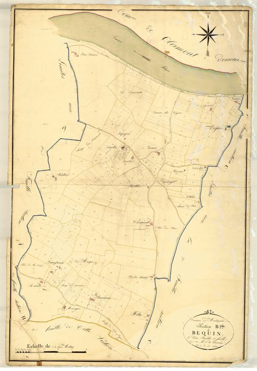 Plan napoléonien, atlas-B1 Béguin, Montesquieu
