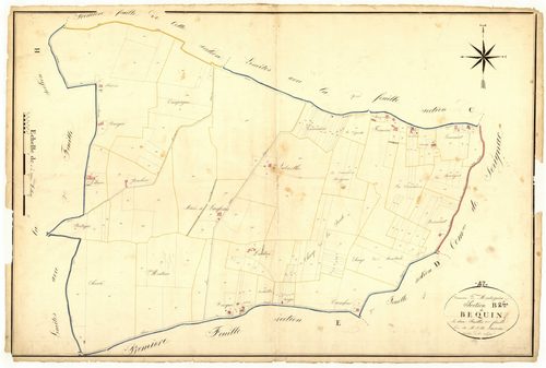 Plan napoléonien, atlas-B2 Béguin, Montesquieu