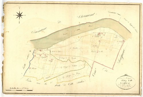 Plan napoléonien, atlas-C1 Sahuc, Montesquieu