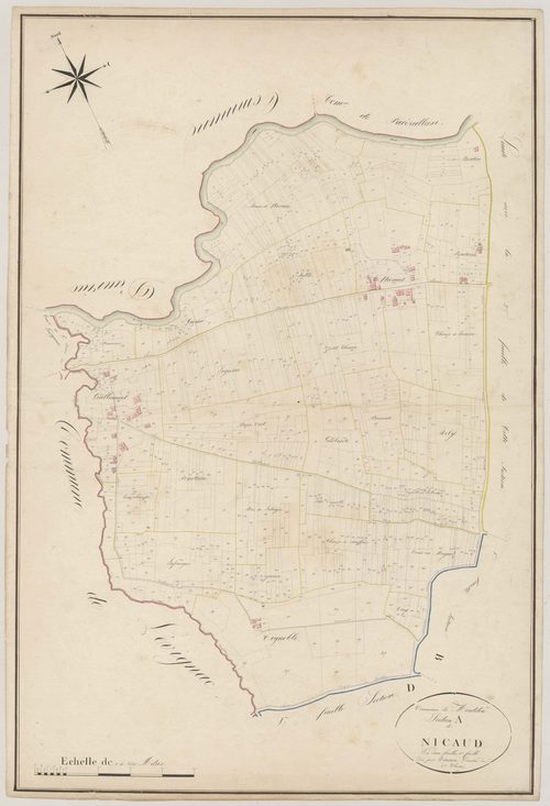 Plan napoléonien, atlas-A1 Nicaud, Monteton