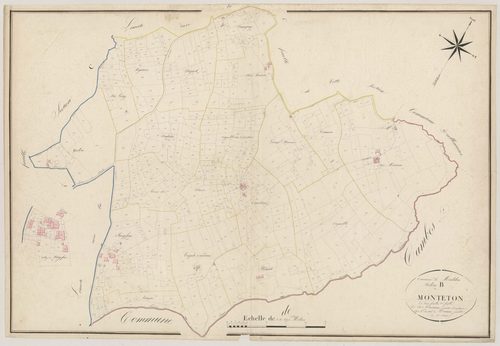 Plan napoléonien, atlas-B2 Monteton, Monteton