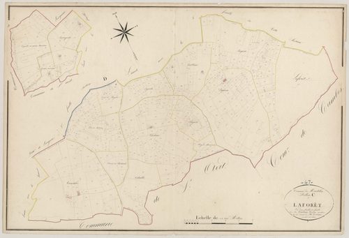 Plan napoléonien, atlas-C2 La Forêt, Monteton