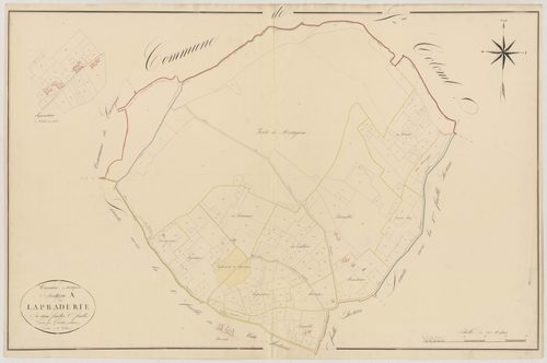 Plan napoléonien, atlas-A1 Lapraderie, Montignac-de-Lauzun
