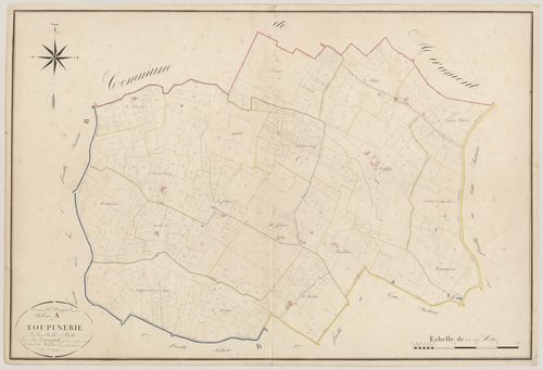 Plan napoléonien, atlas-A1 Toupinerie, Montignac-Toupinerie