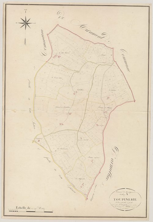 Plan napoléonien, atlas-A2 Toupinerie, Montignac-Toupinerie