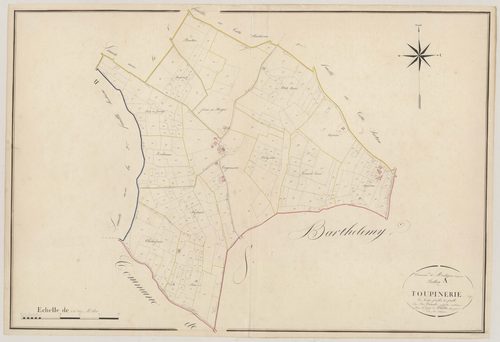 Plan napoléonien, atlas-A3 Toupinerie, Montignac-Toupinerie