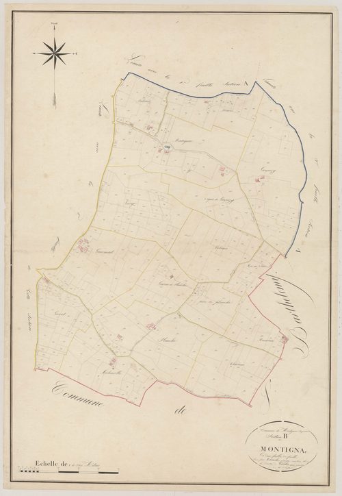 Plan napoléonien, atlas-B2 Montignac, Montignac-Toupinerie