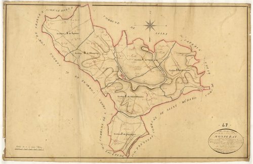Plan napoléonien, atlas-TA, Montpezat-d’Agenais