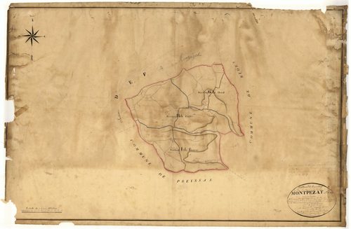 Plan napoléonien, atlas-TA (sections G, H, I), Montpezat-d’Agenais