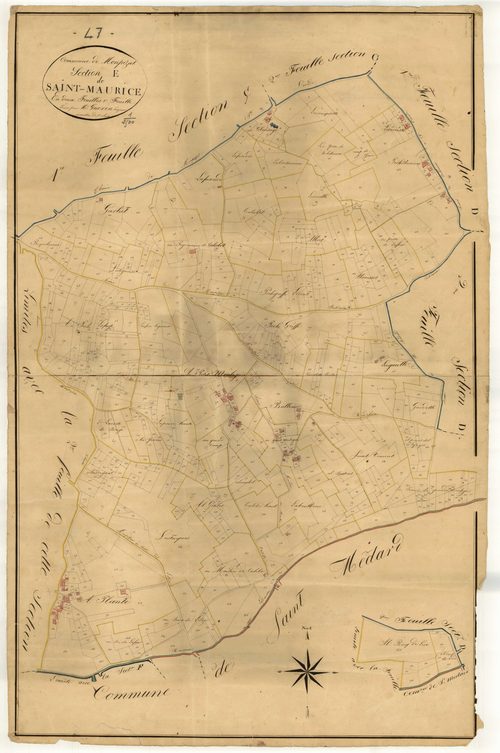 Plan napoléonien, atlas-E1 Saint-Maurice, Montpezat-d’Agenais